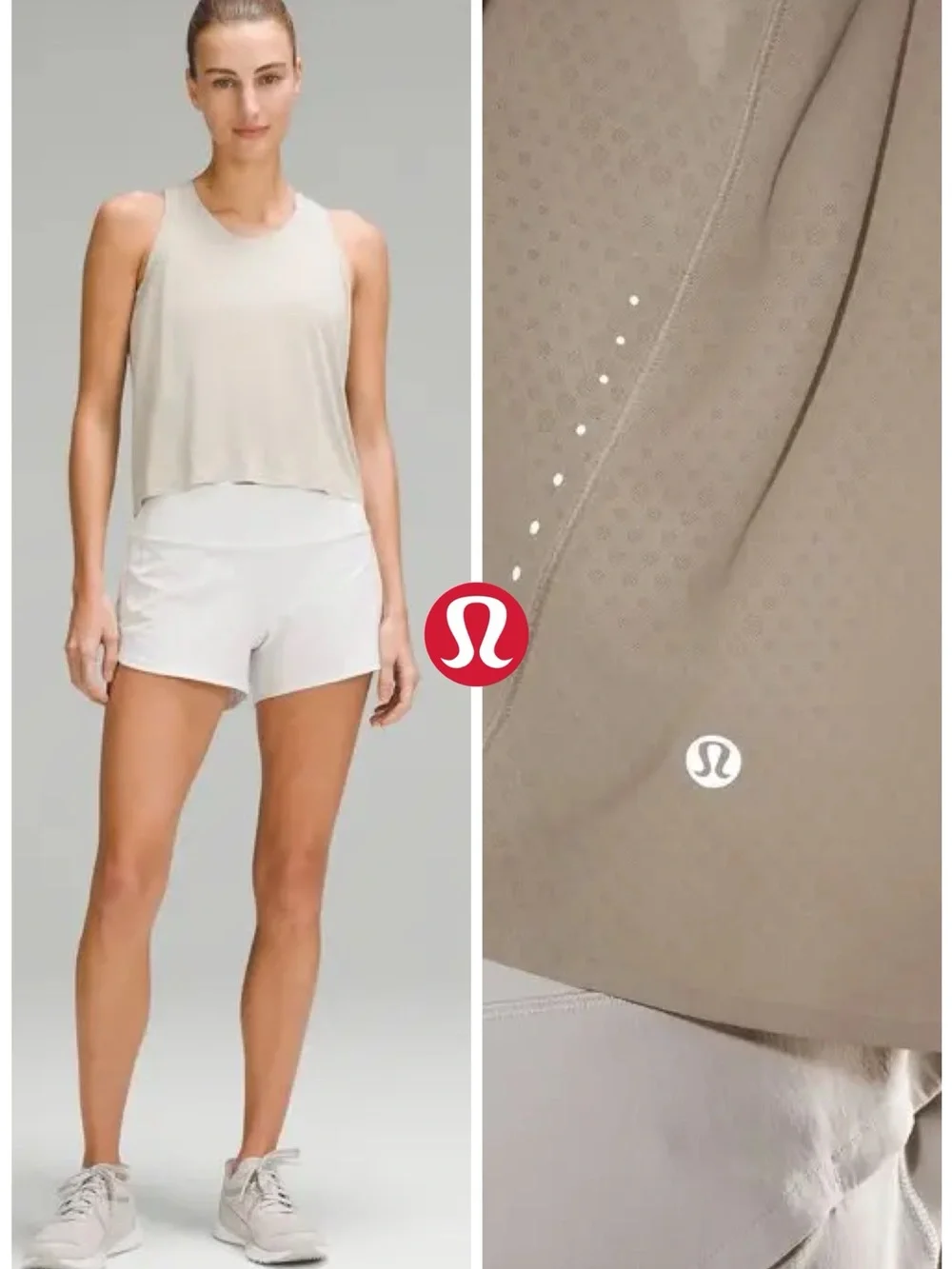 Like New - Lululemon Fast and Free Race Length Tank Top in Mojave Tan (12)